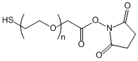 SH-PEG-SCM, Thiol-PEG-Succinimidyl Carboxymethyl Ester, MW 3,400