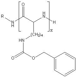 Poly(Nepsilon-carbobenzoxy-L-lysine) (x=10), MW 2,600