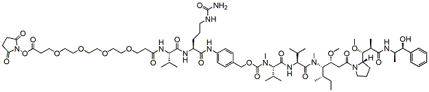 NHS ester-PEG4-Val-Cit-PAB-MMAE