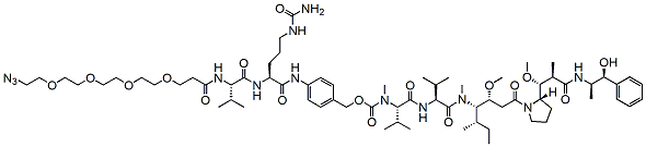 Azido-PEG4-Val-Cit-PAB-MMAE