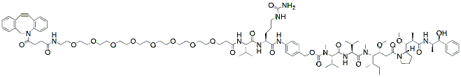 DBCO-PEG8-Val-Cit-PAB-MMAE