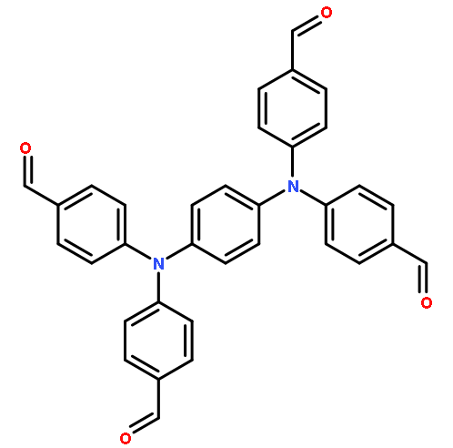 Benzaldehyde, 4,4′,4”,4”’-(1,4-phenylenedinitrilo)tetrakis-