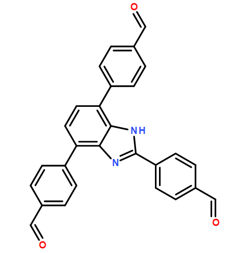 4-​[2,​4-​bis(4-​formylphenyl)​-​1H-​benzimidazol-​7-​yl]​-Benzaldehyde