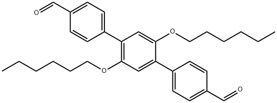 [1,1′:4′,1”-Terphenyl]-4,4”-Dicarboxaldehyde, 2′,5′-Bis(Hexyloxy)-