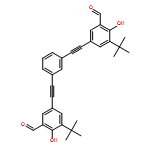 5,5′-(1,3-phenylenebis(ethyne-2,1-diyl))bis(3-(tert-butyl)-2-hydroxybenzaldehyde)