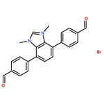 1H-​Benzimidazolium, 4,​7-​bis(4-​formylphenyl)​-​1,​3-​dimethyl-​, bromide (1:1)