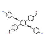 2′,5′-bis((4-aminophenyl)ethynyl)-[1,1′:4′,1”-terphenyl]-4,4”-dicarbaldehyde