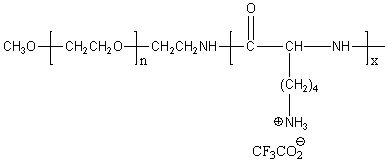 Methoxy-poly(ethylene glycol)-block-poly(L-lysine trifluoroacetate) (mPEG5k-b-PLL TFA30)