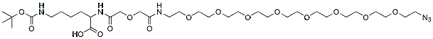 N-(Azide-PEG8)-N’-Boc-Lys