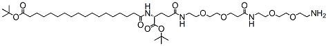 t-butyl-C18-D-Glu-OtBu-PEG2-amide-PEG2-amine