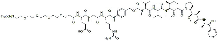 Fmoc-PEG4-Glu-Gly-Cit-PAB-MMAE