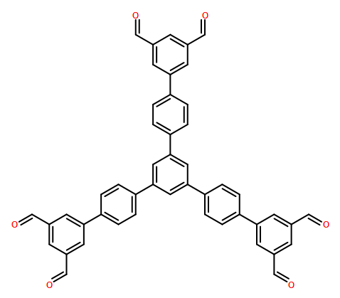 5”-(3′,5′-diformyl-[1,1′-biphenyl]-4-yl)-[1,1′:4′,1”:3”,1”’:4”’,1””-quinquephenyl]-3,3””,5,5””-tetracarbaldehyde