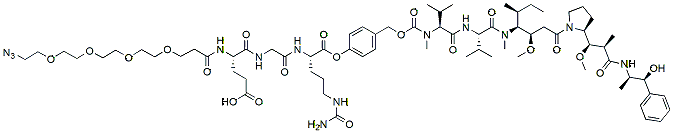 Azido-PEG4-Glu-Gly-Cit-PAB-MMAE