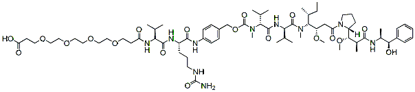 Acid-PEG4-Val-Cit-PAB-MMAE