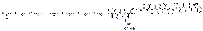 Acid-PEG12-Val-Cit-PAB-MMAE