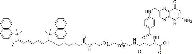 Cy5.5-PEG-Folic Acid, Cy5.5-PEG-FA, MW 20,000