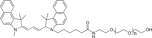 Cy3.5-PEG-OH, Cy3.5-PEG-Hydroxy, MW 20,000