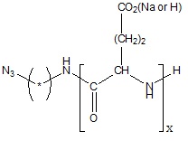 Poly(L-Glutamic Acid Sodium Salt) Azide (pGlu Sodium Salt20-AZ), MW 3,200