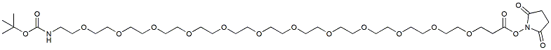 t-Boc-N-amido-PEG12-NHS ester