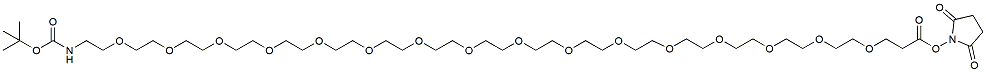 t-Boc-N-amido-PEG16-NHS ester