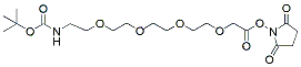 t-Boc-N-amido-PEG4-CH2CO2-NHS ester