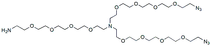 N-(Amino-PEG4)-N-bis(PEG4-Azide)