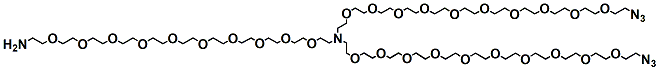 N-(Amino-PEG10)-N-bis(PEG10-azide)