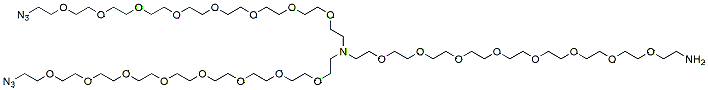 N-(amine-PEG8)-N-bis(PEG8-azide)