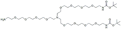 N-(Amine-PEG4)-N-bis(PEG4-N-Boc)