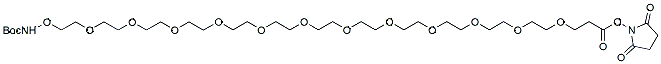 t-Boc-Aminooxy-PEG12-NHS ester