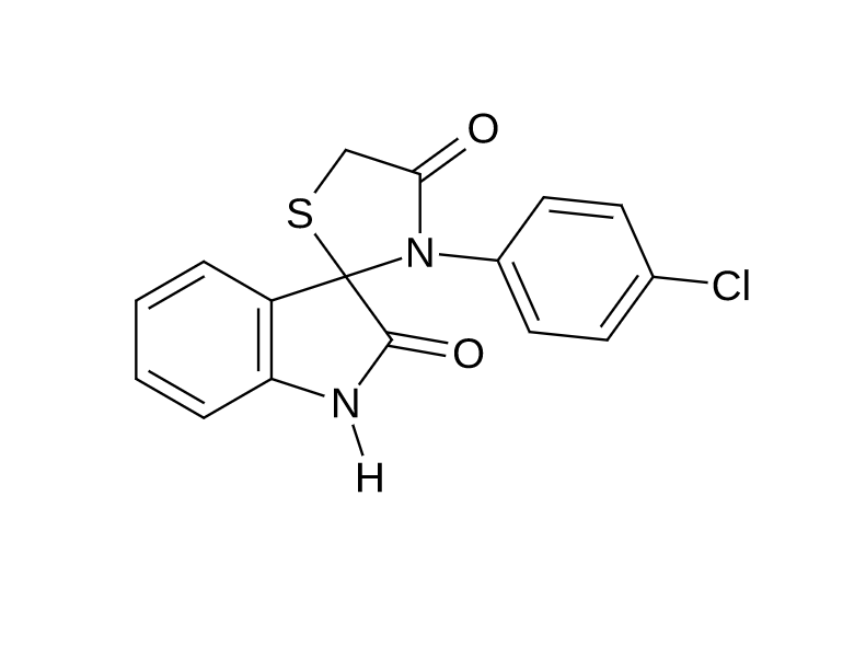 3-(4-Chlorophenyl)spiro[1,3-thiazolidine-2,3′-indoline]-4,7-dione | CAS 79962-57-5