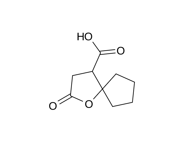 2-Oxo-1-oxaspiro[4.4]nonane-4-carboxylic acid, 95% | CAS 18363-10-5