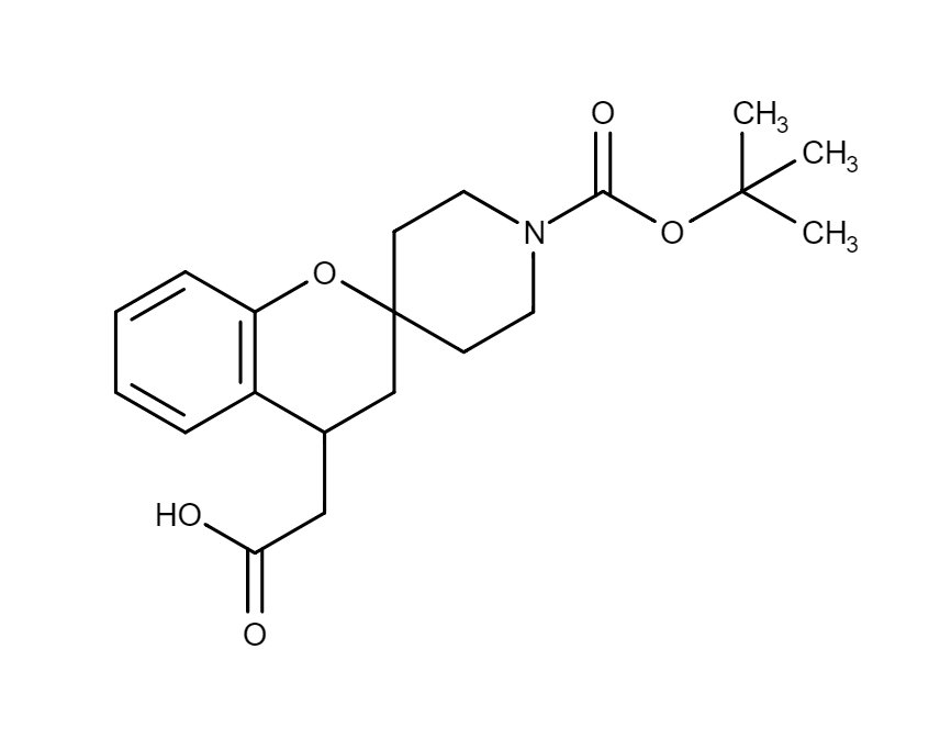 2-(1′-(tert-Butoxycarbonyl)spiro[chroman-2,4′-piperidine]-4-yl)acetic acid | CAS 952681-82-2