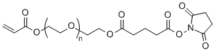 AC-PEG-SG, Acrylate-PEG-Succinimidyl Glutarate Ester, MW 3,400