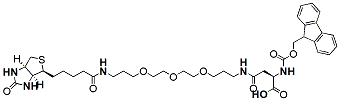 Fmoc-Asp(biotinyl-PEG)-OH | CAS 2241747-15-7