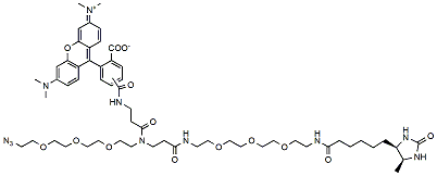 TAMRA-Azide-PEG-Desthiobiotin