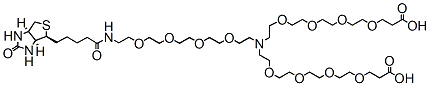 N-(Biotin-PEG4)-N-bis(PEG4-acid) HCl salt | CAS 2112731-49-2