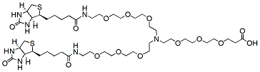 N-(acid-PEG3)-N-bis(PEG3-biotin)