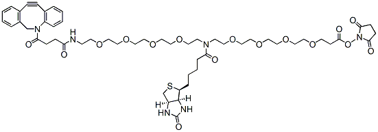 N-(DBCO-PEG4)-N-Biotin-PEG4-NHS | CAS 2353409-72-8