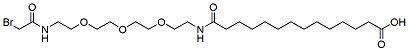 14-(Bromoacetamido-PEG3-ethylcarbamoyl)tridecanoic acid