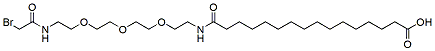 16-(Bromoacetamido-PEG3-ethylcarbamoyl)pentadecanoic acid