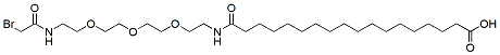 18-(Bromoacetamido-PEG3-ethylcarbamoyl)heptadecanoic acid