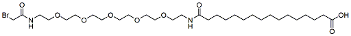 16-(Bromoacetamido-PEG5-ethylcarbamoyl)pentadecanoic acid