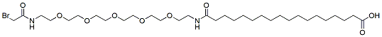 18-(Bromoacetamido-PEG5-ethylcarbamoyl)heptadecanoic acid