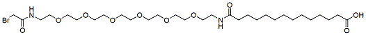 14-(Bromoacetamido-PEG6-ethylcarbamoyl)tridecanoic acid