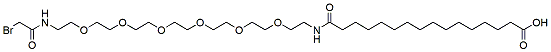 16-(Bromoacetamido-PEG6-ethylcarbamoyl)pentadecanoic acid