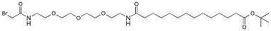 14-(Bromoacetamido-PEG3-ethylcarbamoyl)tridecanoic t-butyl ester