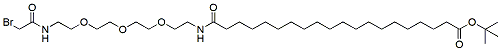 20-(Bromoacetamido-PEG3-ethylcarbamoyl)nonadecanoic-t-butyl ester