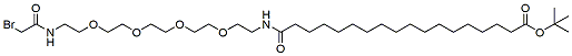 18-(Bromoacetamido-PEG4-ethylcarbamoyl)heptadecanoic-t-butyl ester