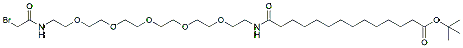 14-(Bromoacetamido-PEG5-ethylcarbamoyl)tridecanoic-t-butyl ester